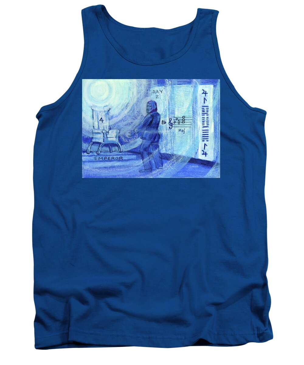Major Arcana Tank Top featuring the pastel Jupiter 4 - Emperor by Gary Nicholson