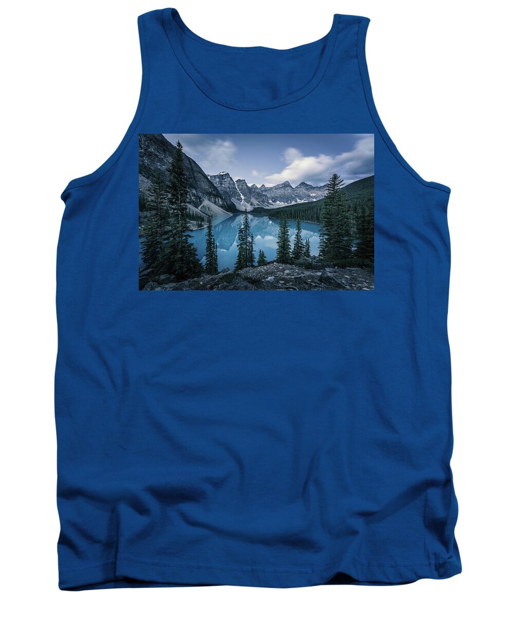British Columbia Tank Top featuring the photograph Kind of Blue by Francesco Riccardo Iacomino