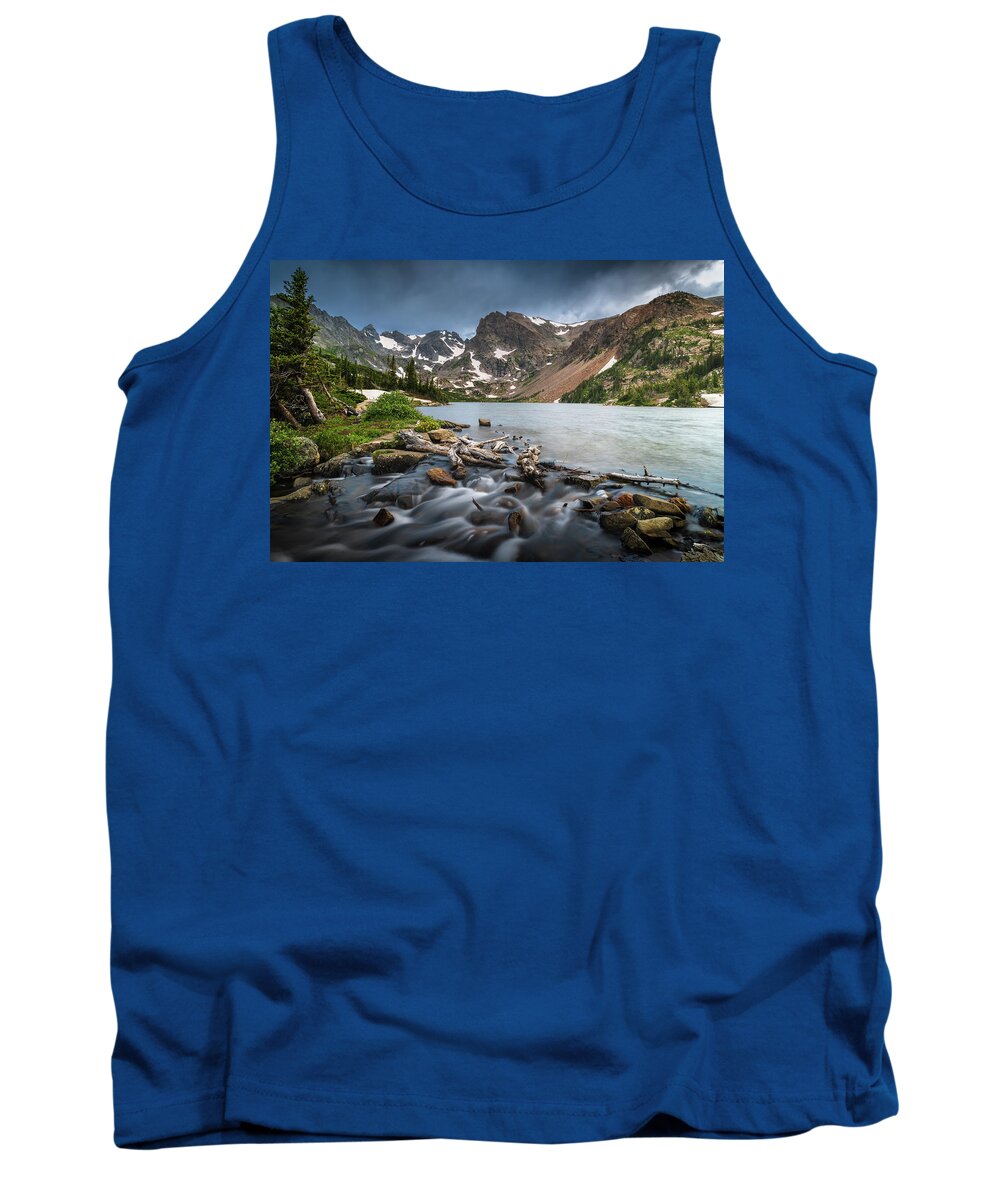 Lake Tank Top featuring the photograph Lake Isabelle and Stream by Christopher Thomas