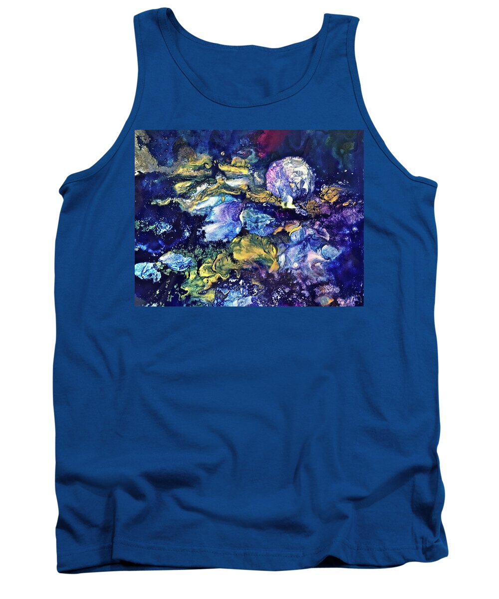World Tank Top featuring the painting Lost by Janice Nabors Raiteri