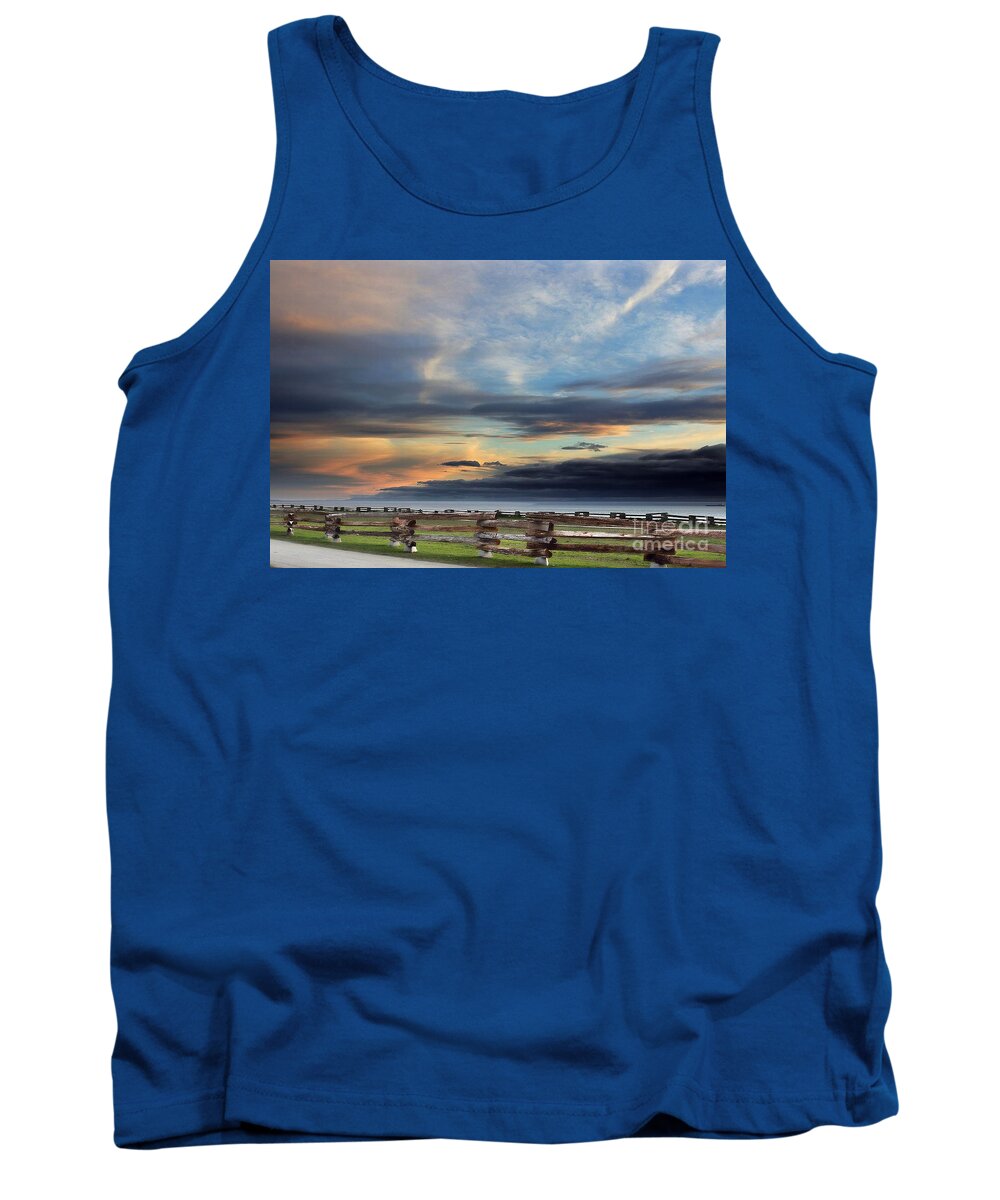 Clouds Tank Top featuring the photograph Marbled Sky by Kimberly Furey