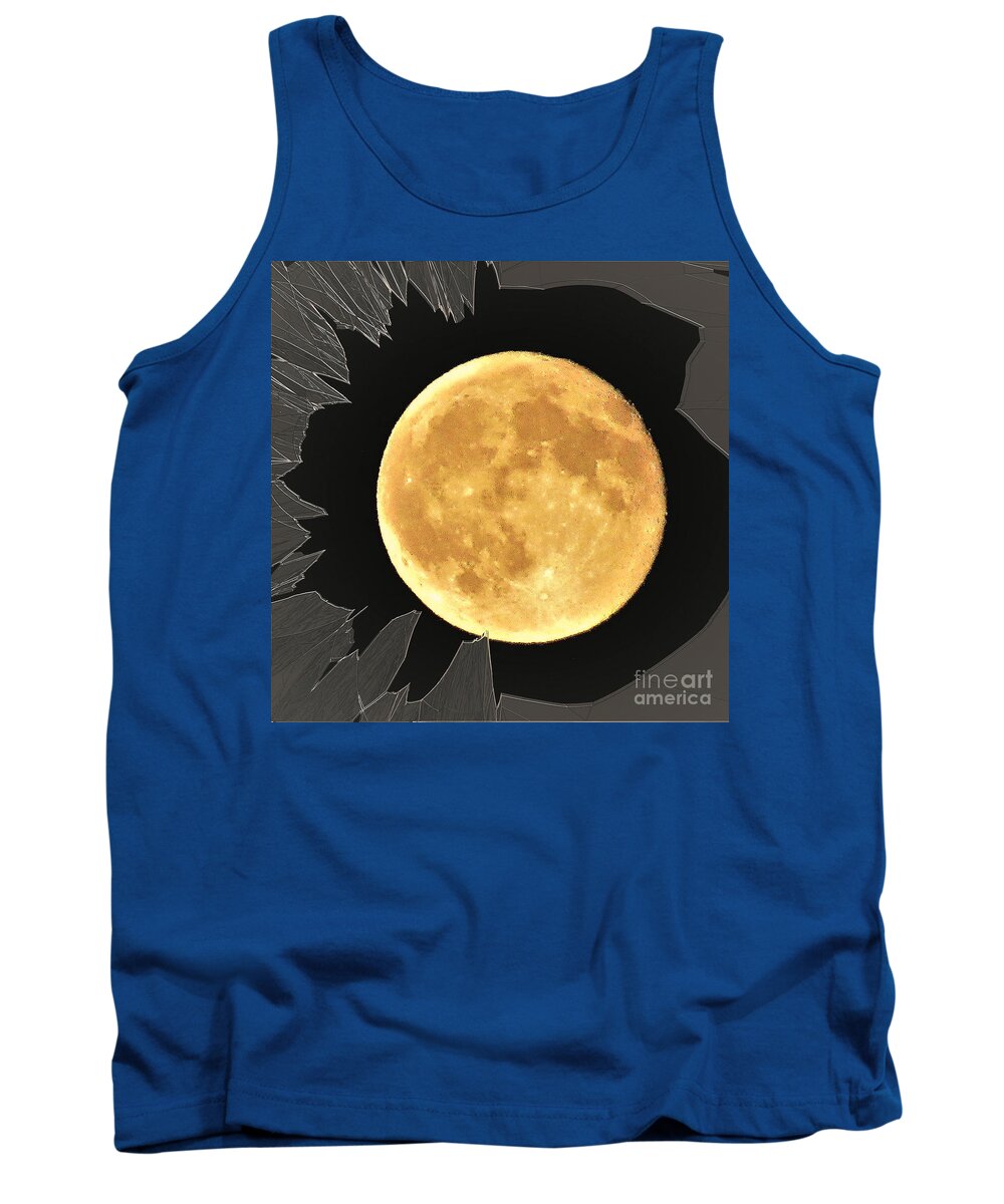 Moon Tank Top featuring the photograph Moon Through Yon Window Breaks by Sea Change Vibes