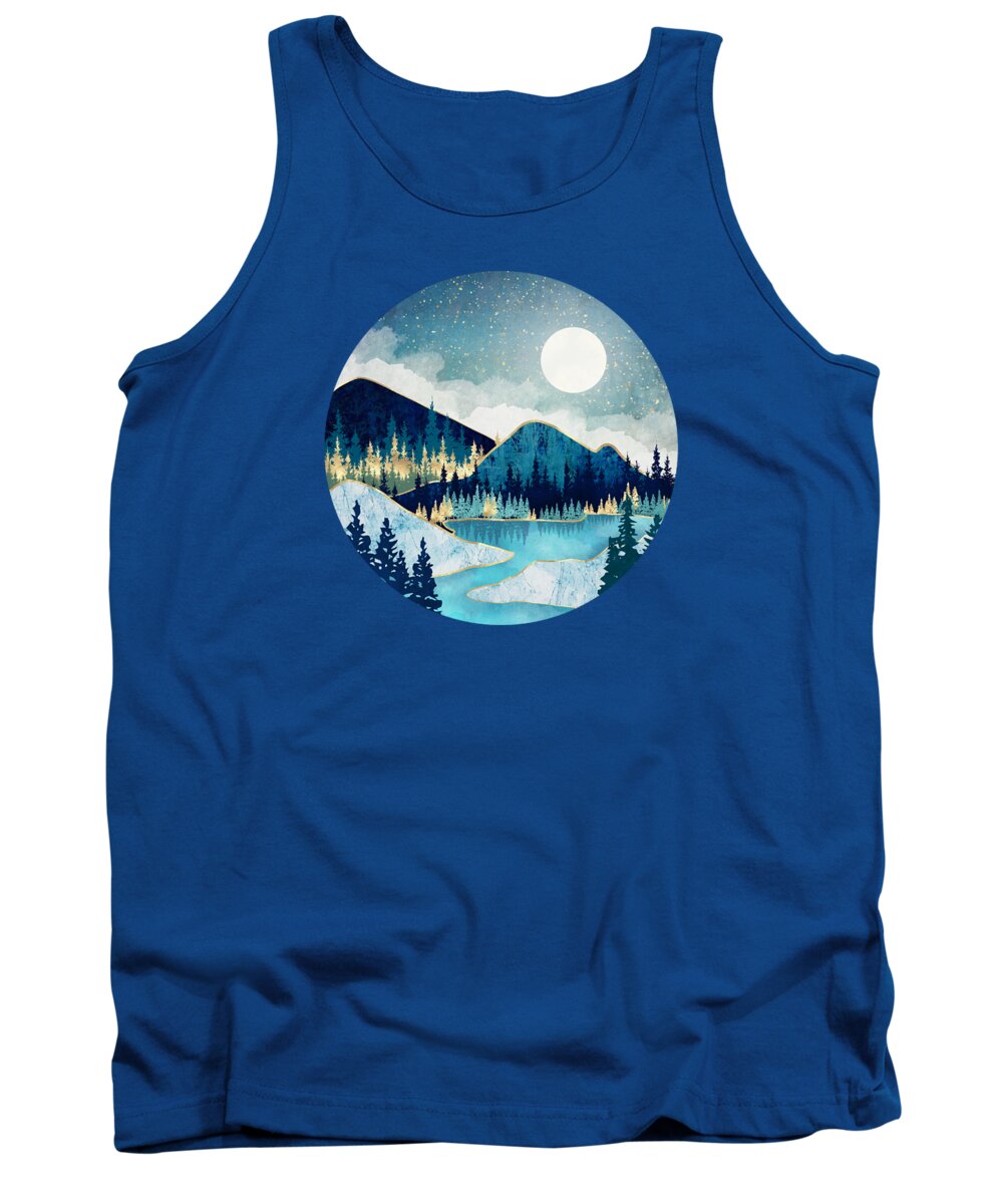 Digital Tank Top featuring the digital art Morning Stars by Spacefrog Designs