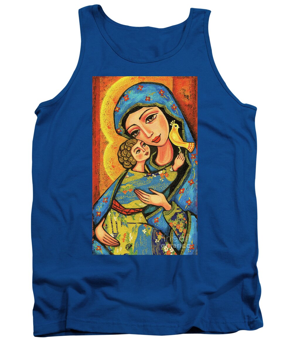 Mother And Child Tank Top featuring the painting Mother Temple by Eva Campbell