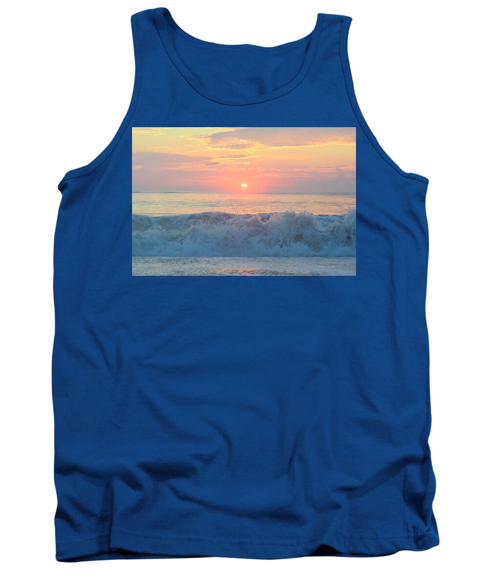 Facemask Tank Top featuring the photograph OBX Sunrise 8/20/20 by Barbara Ann Bell