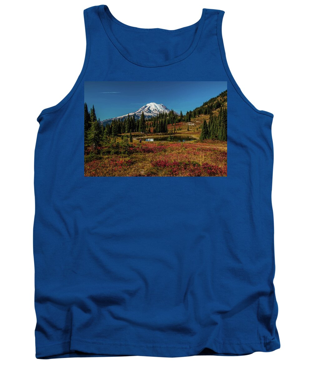 Mount Rainier National Park Tank Top featuring the photograph Perfect Fall Setting by Doug Scrima