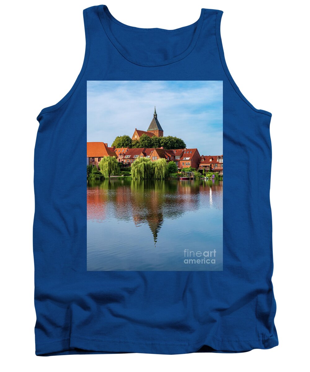 Lake Tank Top featuring the photograph Reflections on a Lake by Daniel M Walsh