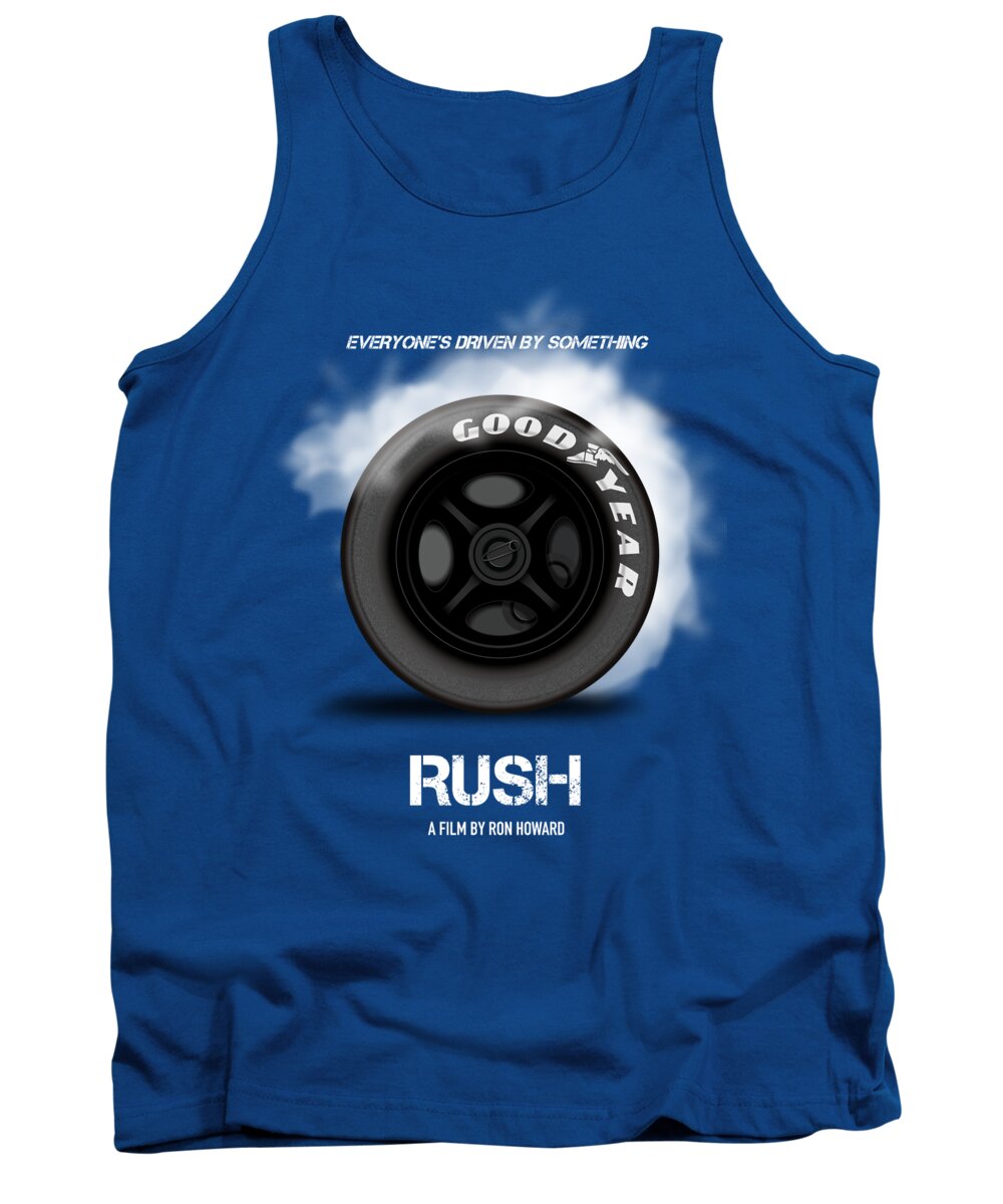 Rush Tank Top featuring the digital art Rush - Alternative Movie Poster by Movie Poster Boy