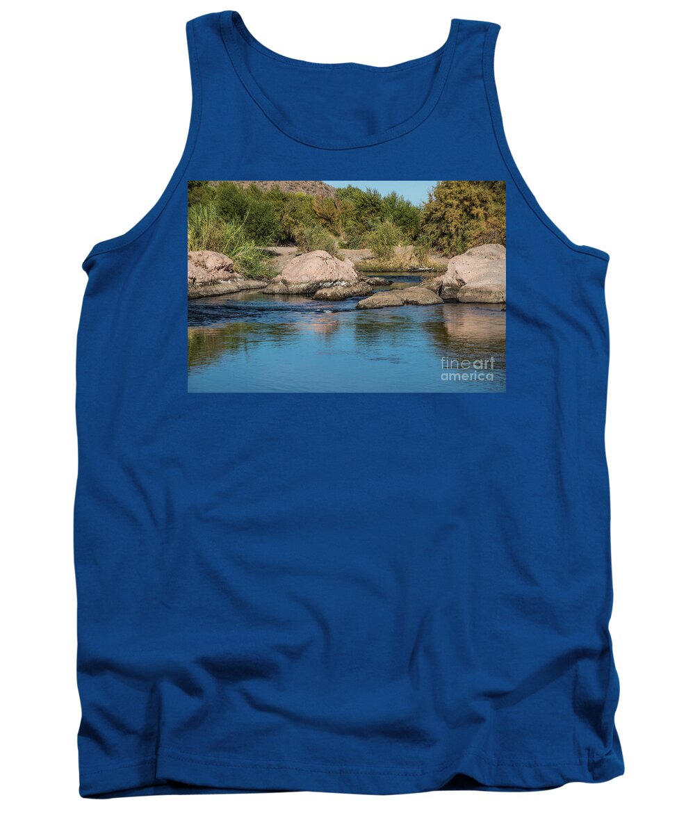Arizona Tank Top featuring the photograph Salt River at Phon D Sutton by Kathy McClure