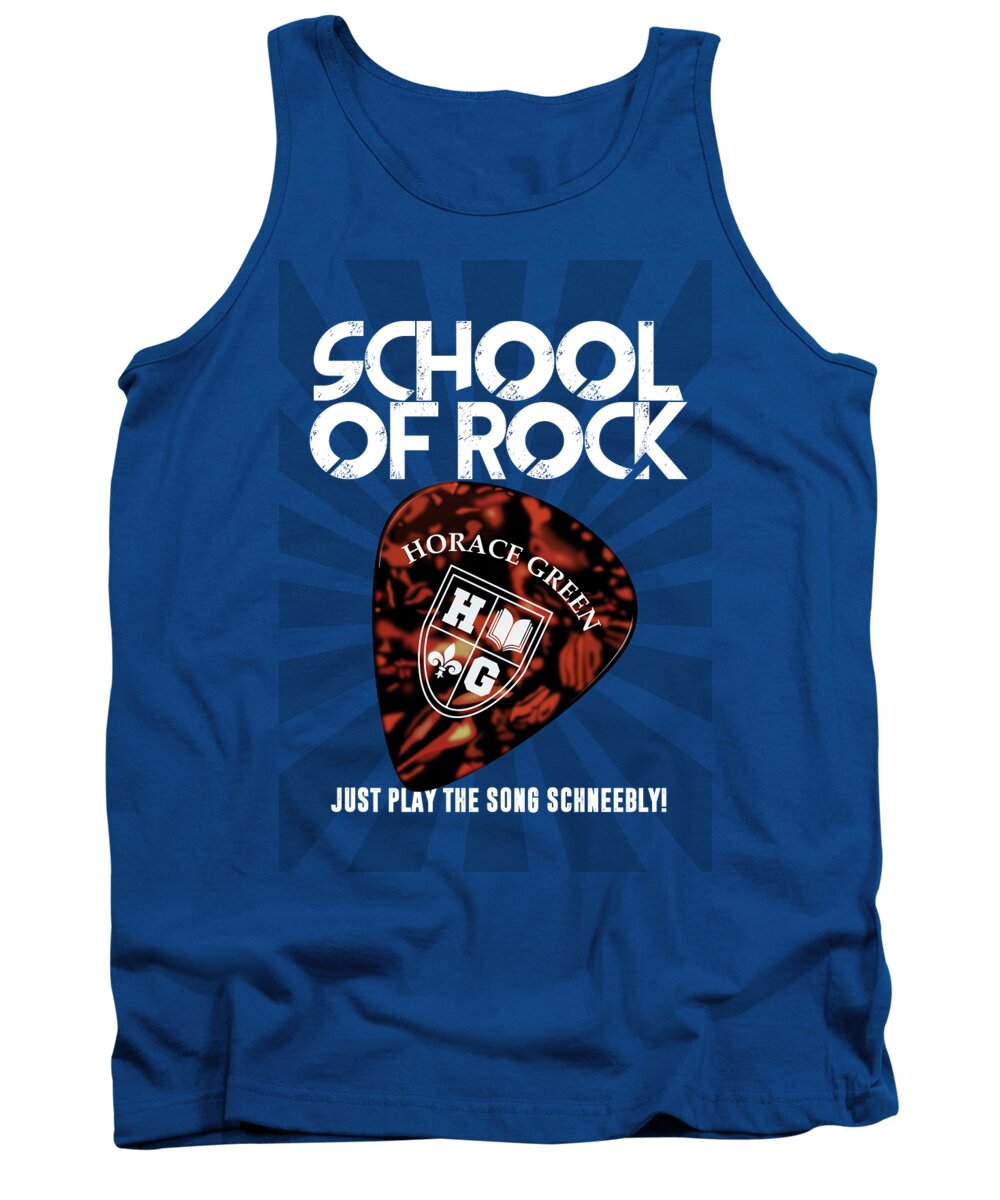 School Of Rock Tank Top featuring the digital art School of Rock - Alternative Movie Poster by Movie Poster Boy