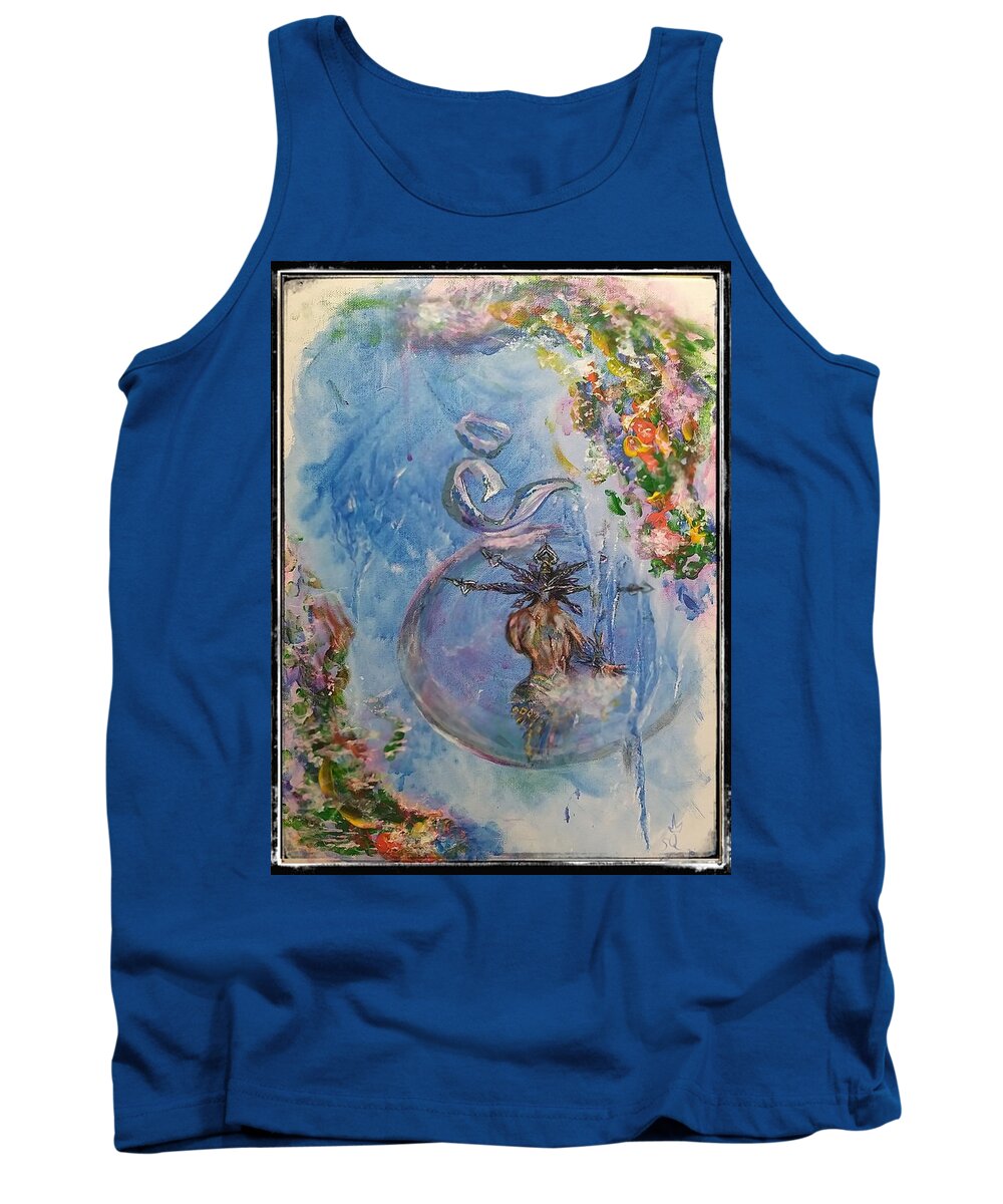 Valefor Tank Top featuring the painting Shiva - Fayth Collection IV by Sloth Queen Creations