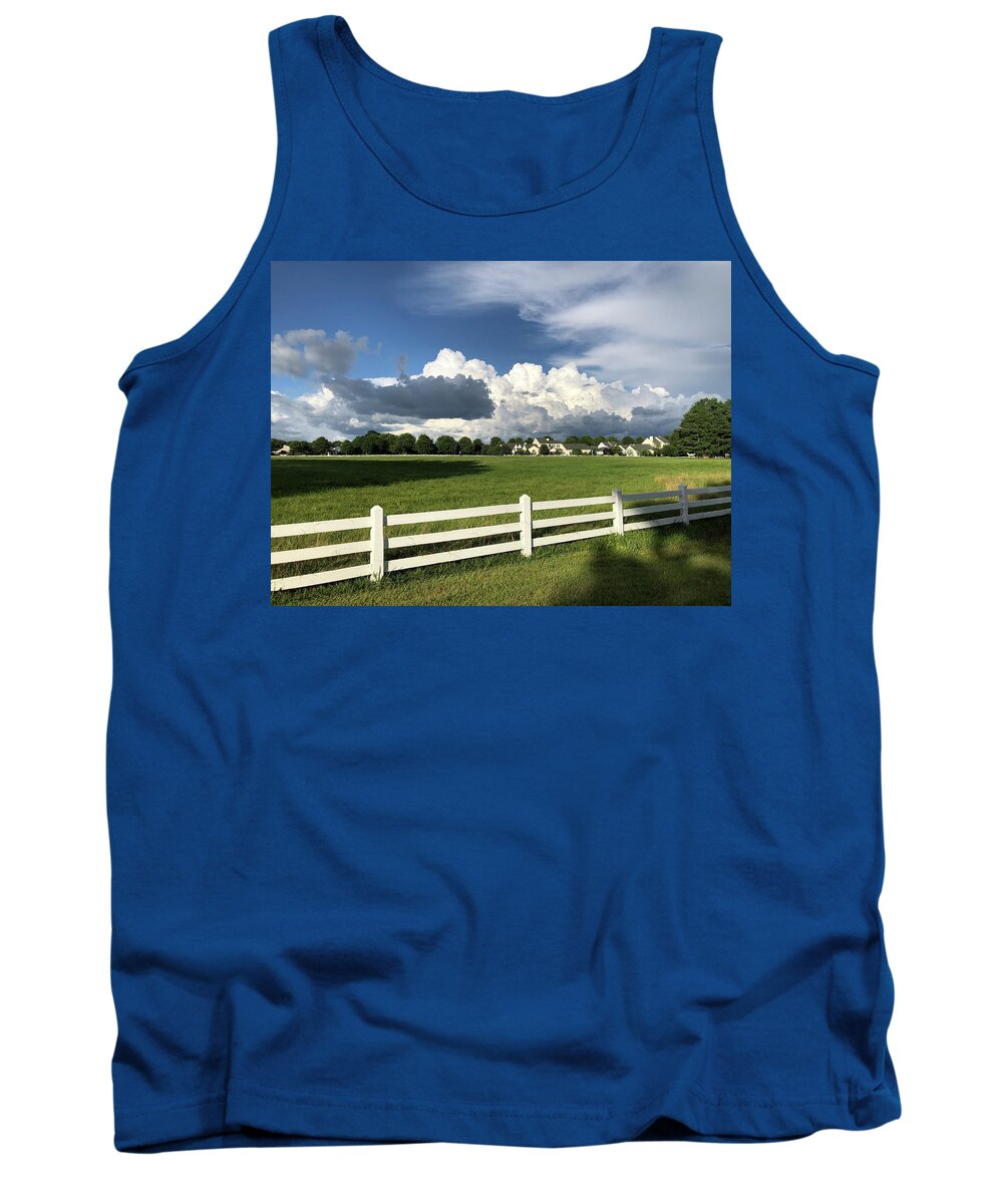 Fearrington Village Tank Top featuring the photograph Sky Over Fearrington Village by Shirley Galbrecht