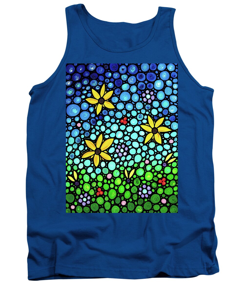Flowers Tank Top featuring the painting Spring Maidens by Sharon Cummings
