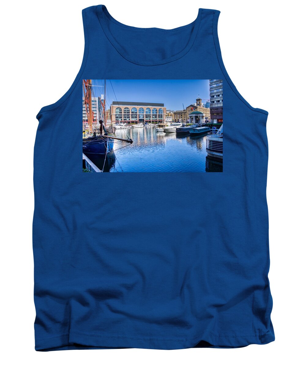 Dickens Inn Tank Top featuring the photograph St Katharine Dock by Raymond Hill