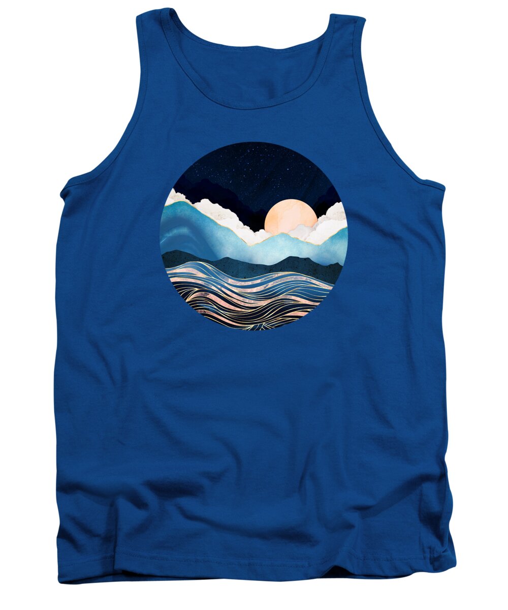 Star Tank Top featuring the digital art Star Sea by Spacefrog Designs
