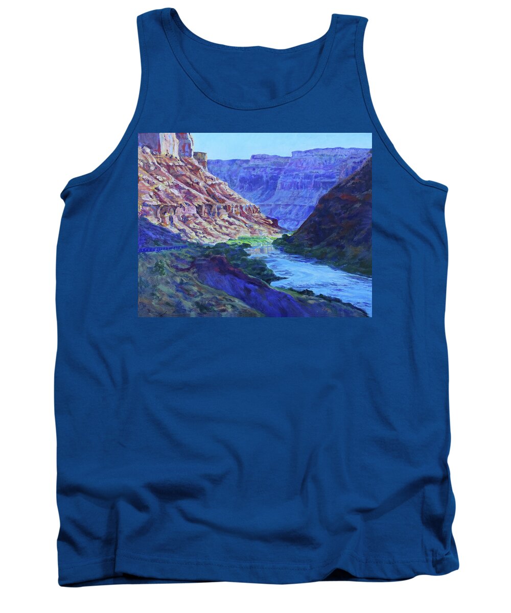 Oil Painting Tank Top featuring the painting Takeout Beach by Page Holland
