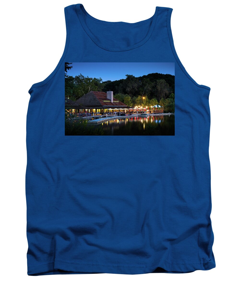 Forest Park Tank Top featuring the photograph The Boat House by Randall Allen