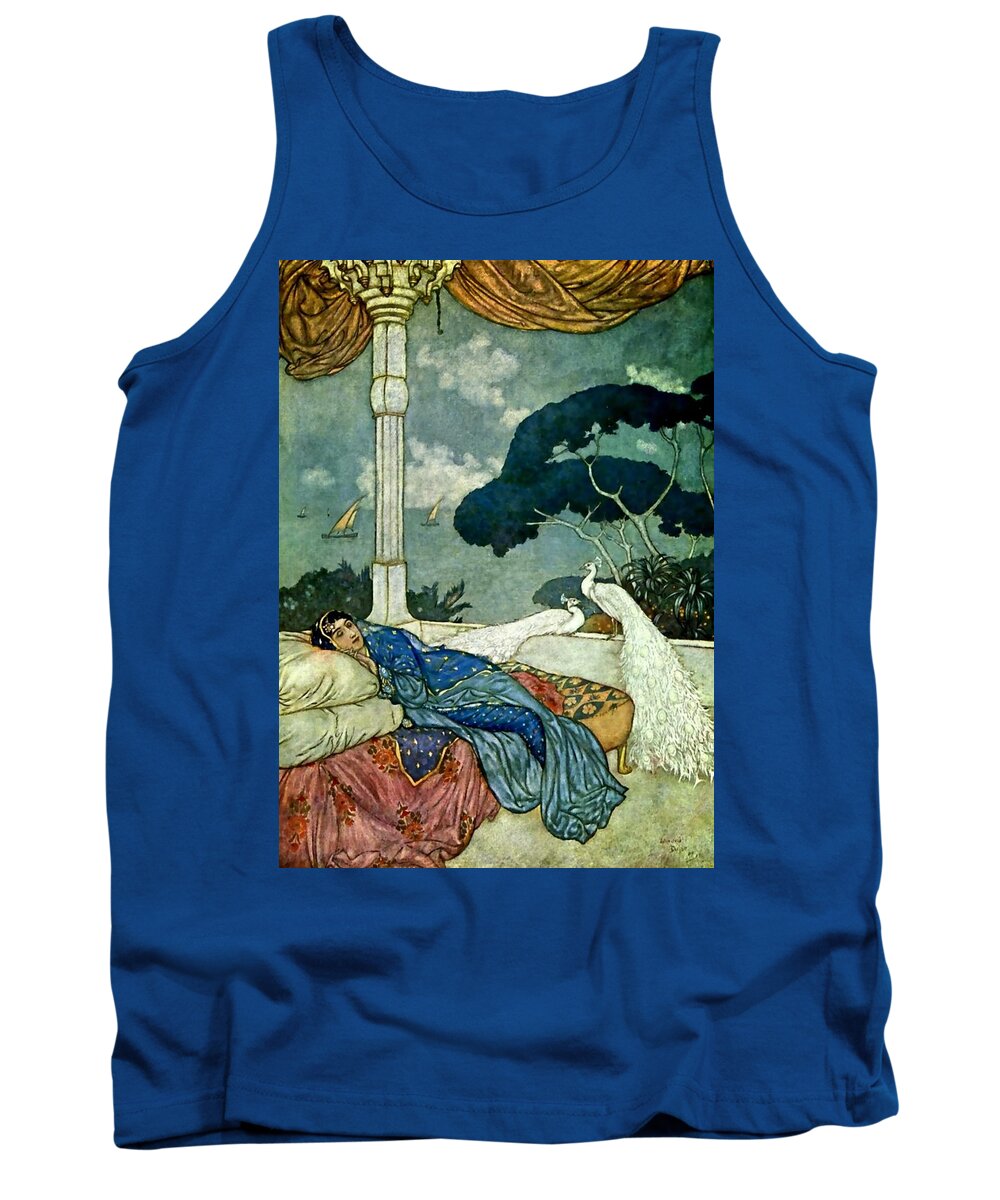 “edmund Dulac” Tank Top featuring the digital art Thinking of Lady Yang by Patricia Keith