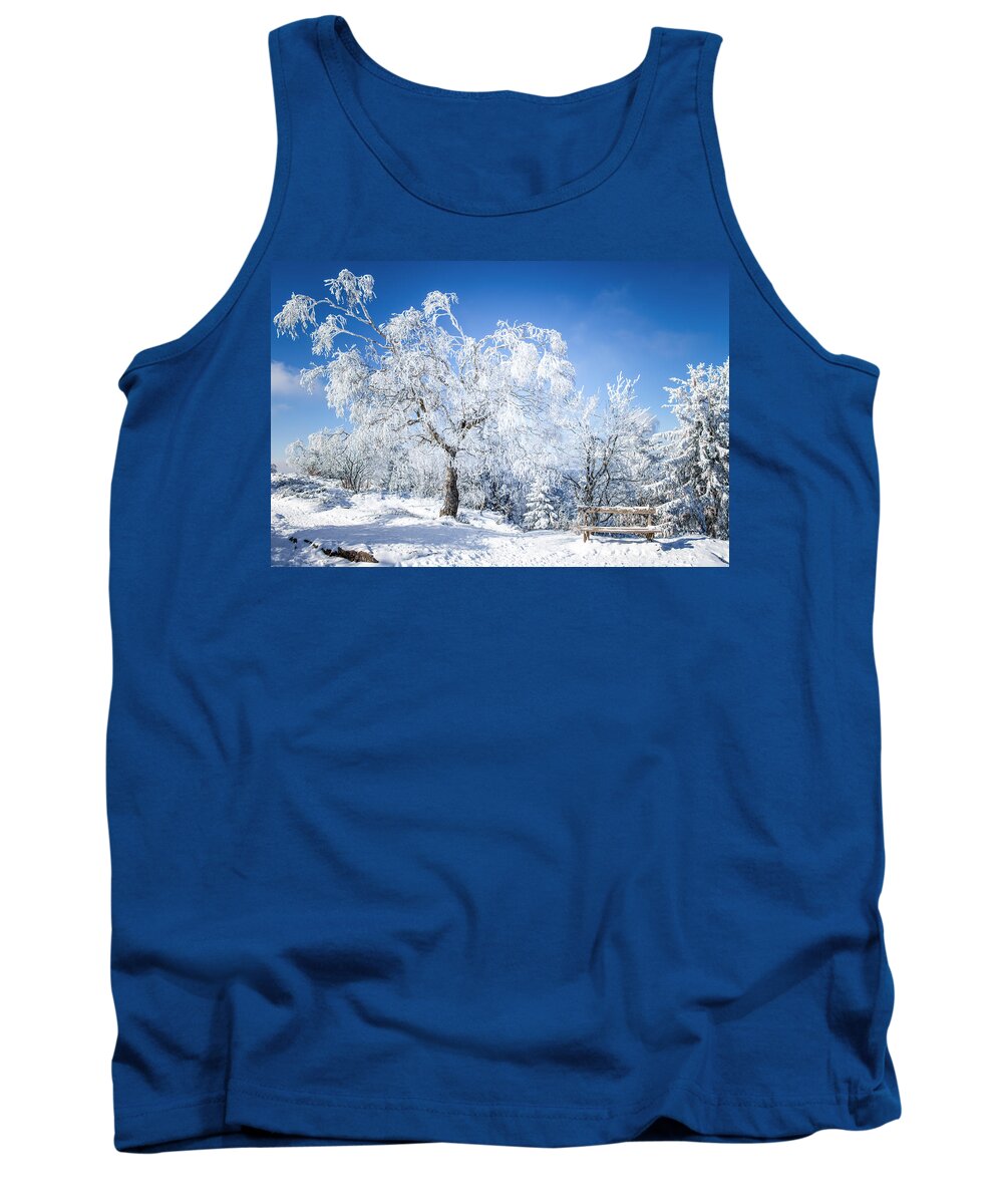 Tree Tank Top featuring the photograph Winter Magic by Philippe Sainte-Laudy
