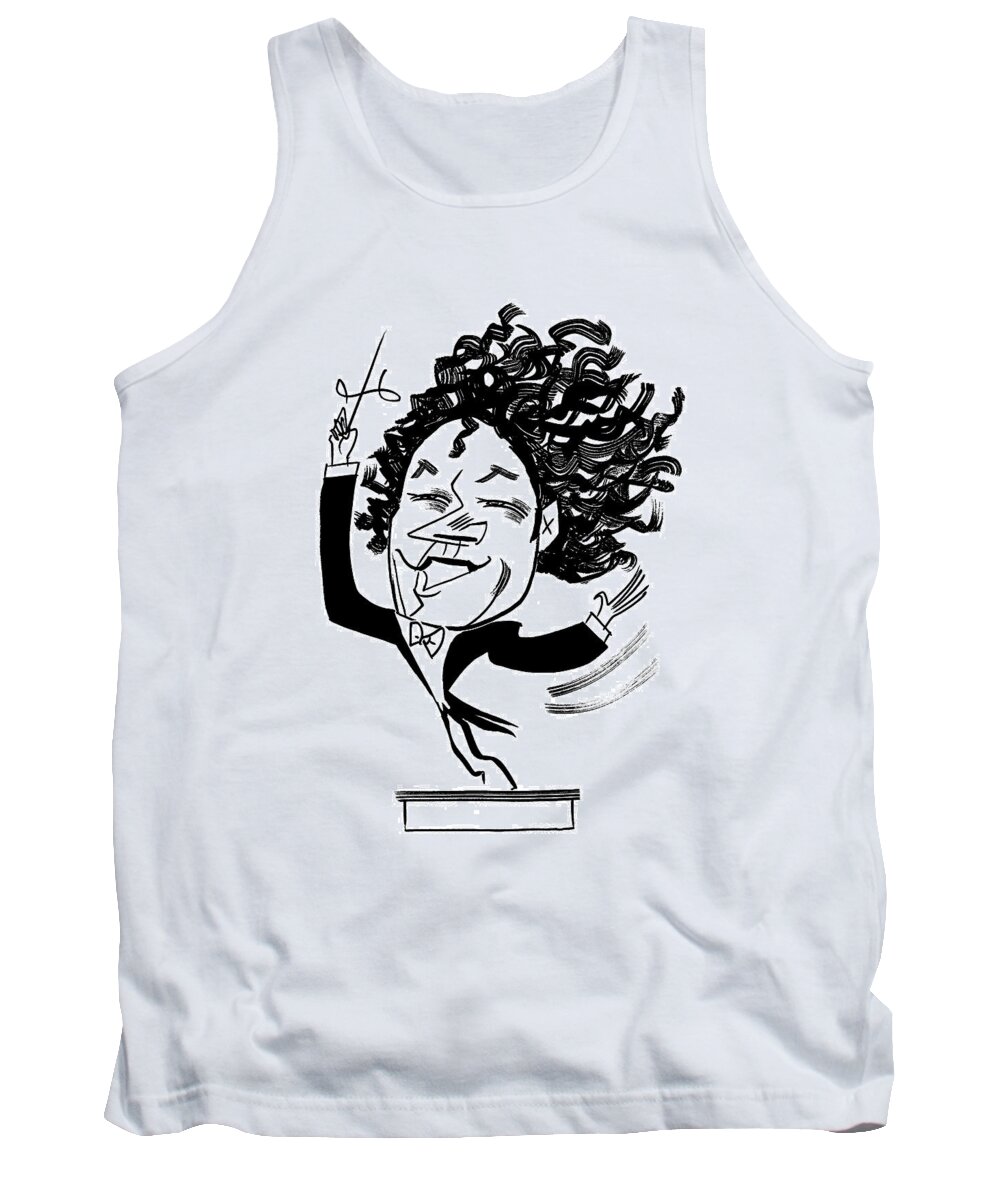 Gustavo Dudamel Tank Top featuring the drawing Gustavo Dudamel #1 by Tom Bachtell