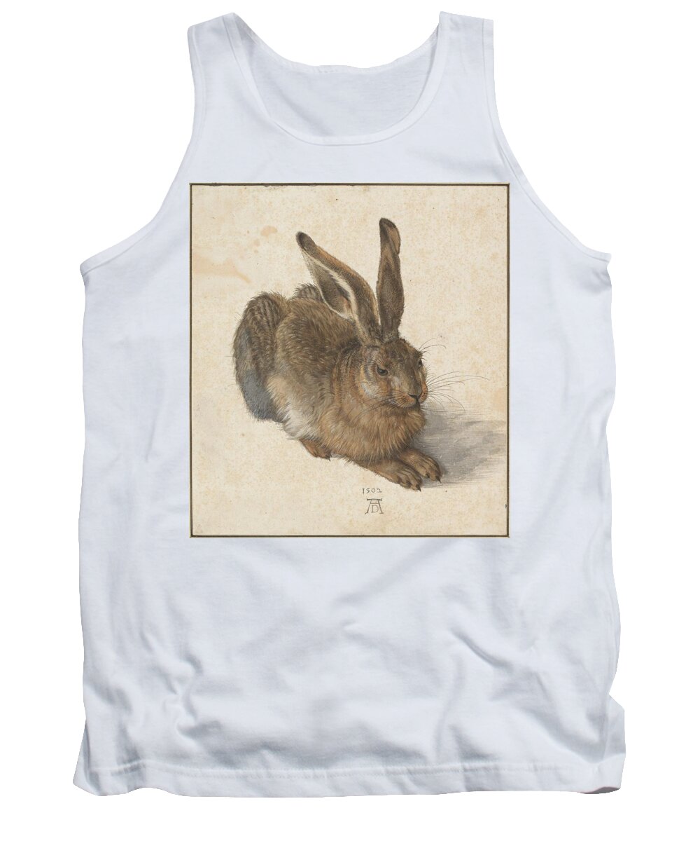 Durer Hare Tank Top featuring the painting Young Hare by Albrecht Durer