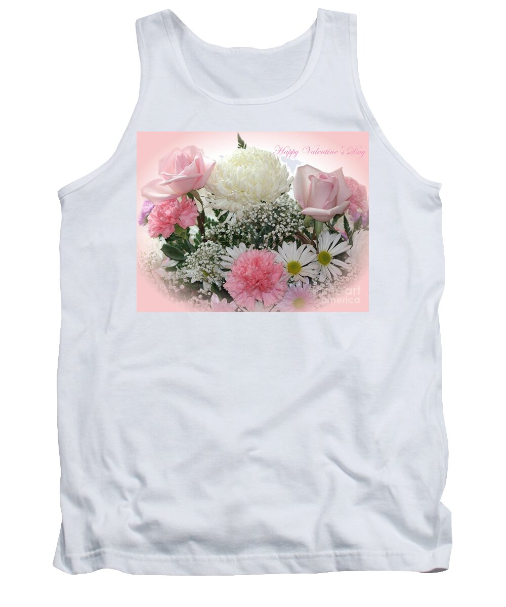 Flowers Tank Top featuring the photograph Happy Valentine's Day #1 by Living Color Photography Lorraine Lynch