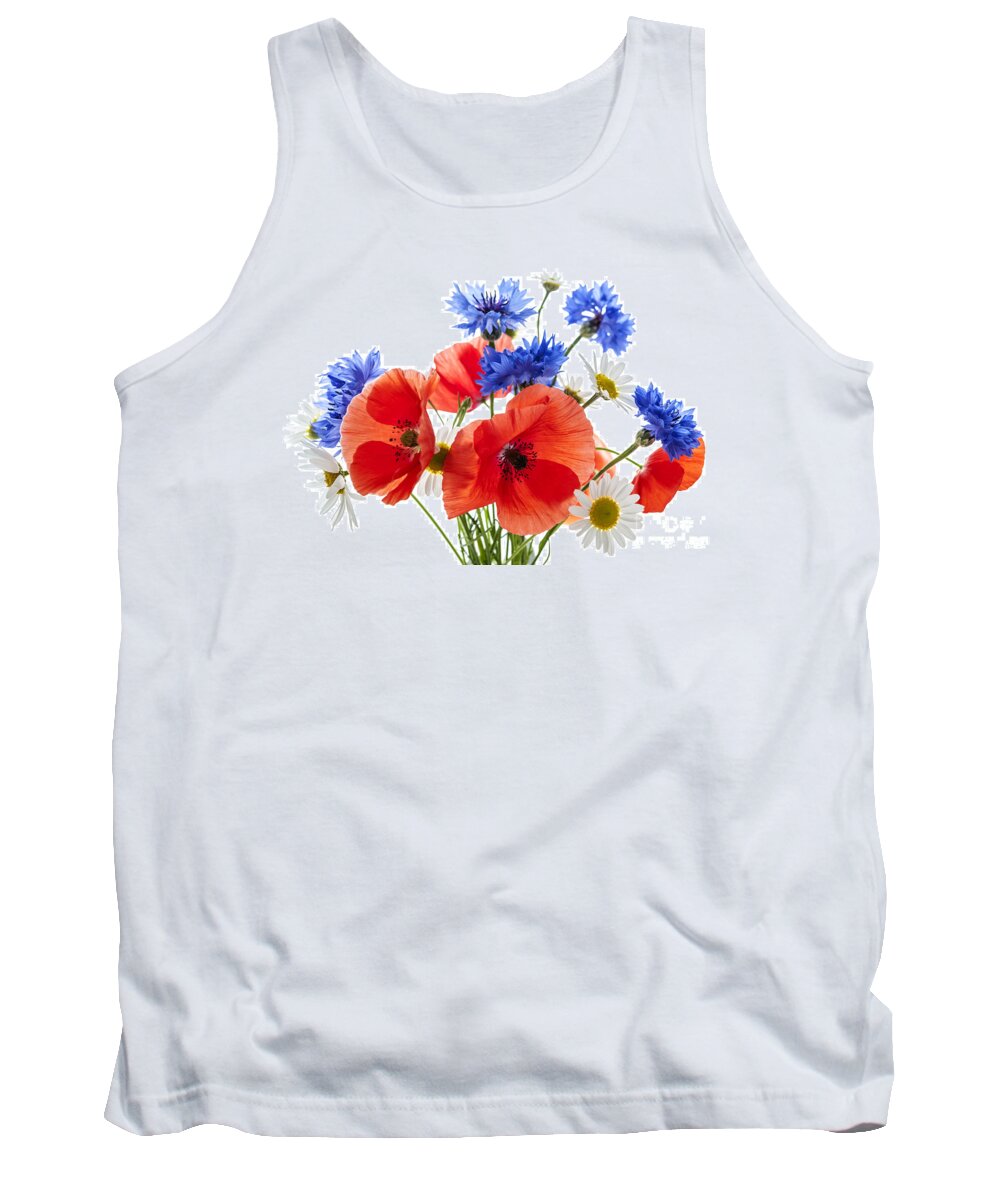 Flowers Tank Top featuring the photograph Wildflower bouquet 1 by Elena Elisseeva