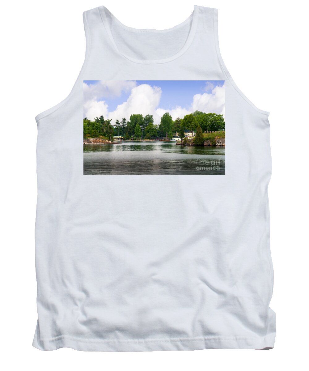 Canada Tank Top featuring the photograph 1000 Islands Homes by Brenda Kean