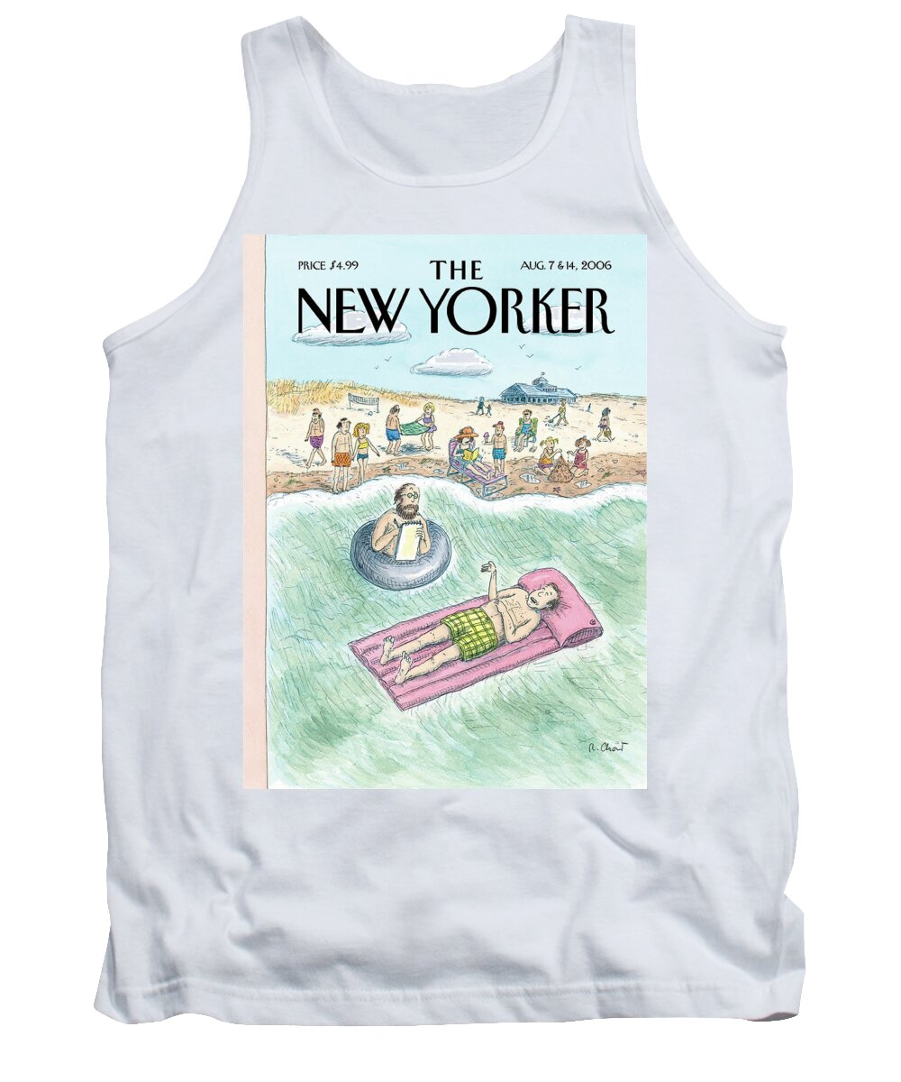 Vacation Tank Top featuring the painting Emergency Session by Roz Chast