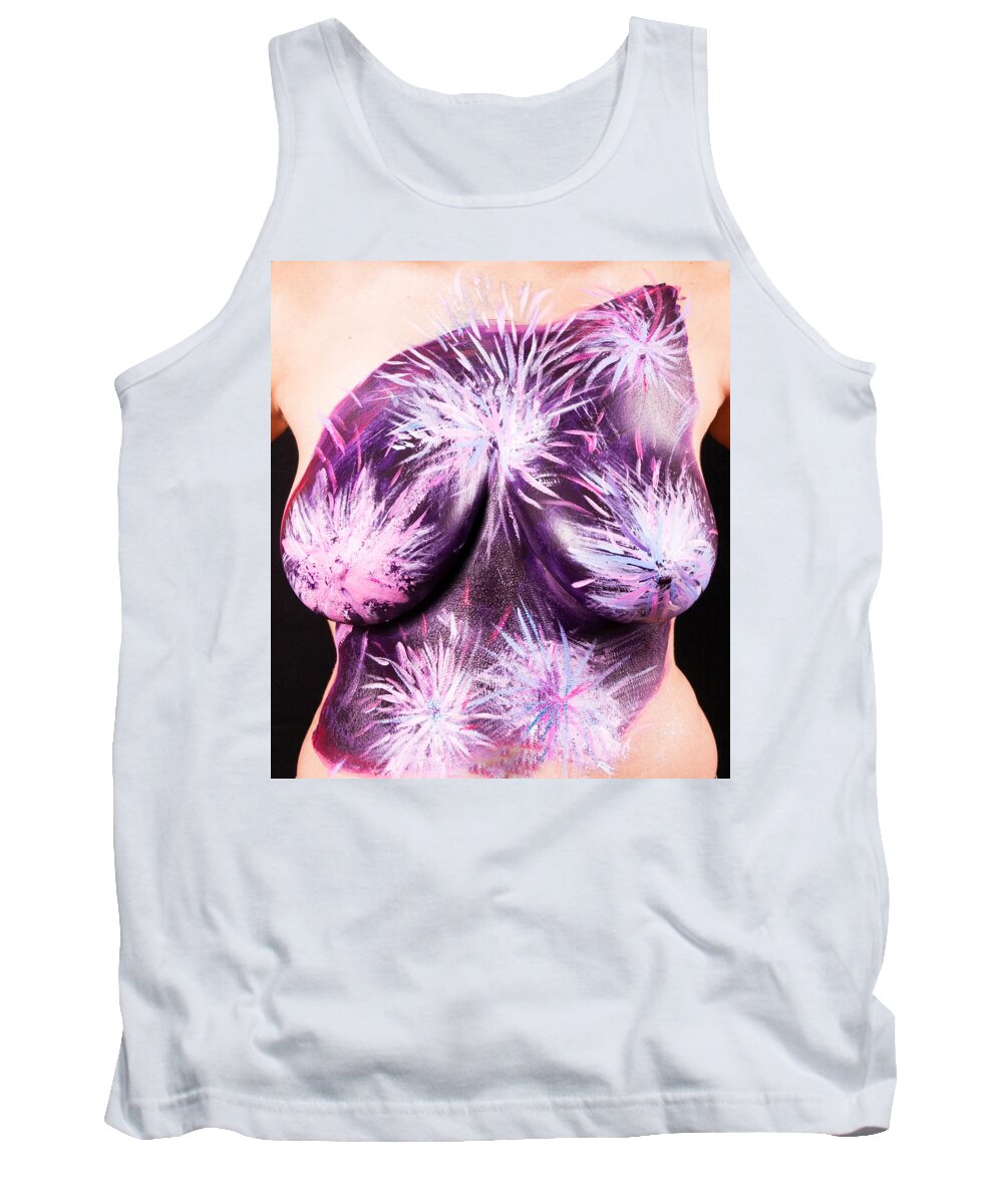 Hadassah Greater Atlanta Tank Top featuring the photograph 19. Pauline Weisz, Artist, 2015 by Best Strokes - Formerly Breast Strokes - Hadassah Greater Atlanta