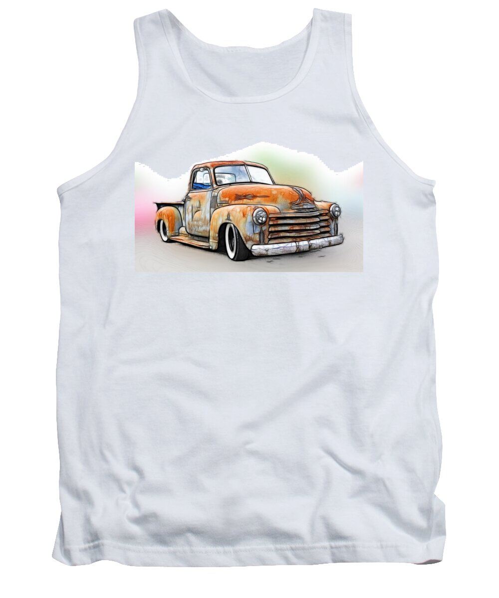Classic Tank Top featuring the photograph 1950 Chevy Truck by Steve McKinzie