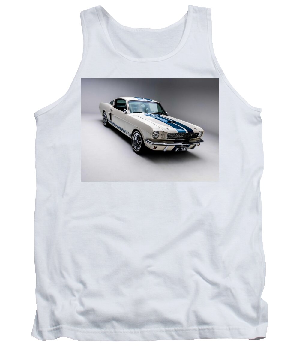 Car Tank Top featuring the photograph 1966 Mustang GT350 by Gianfranco Weiss