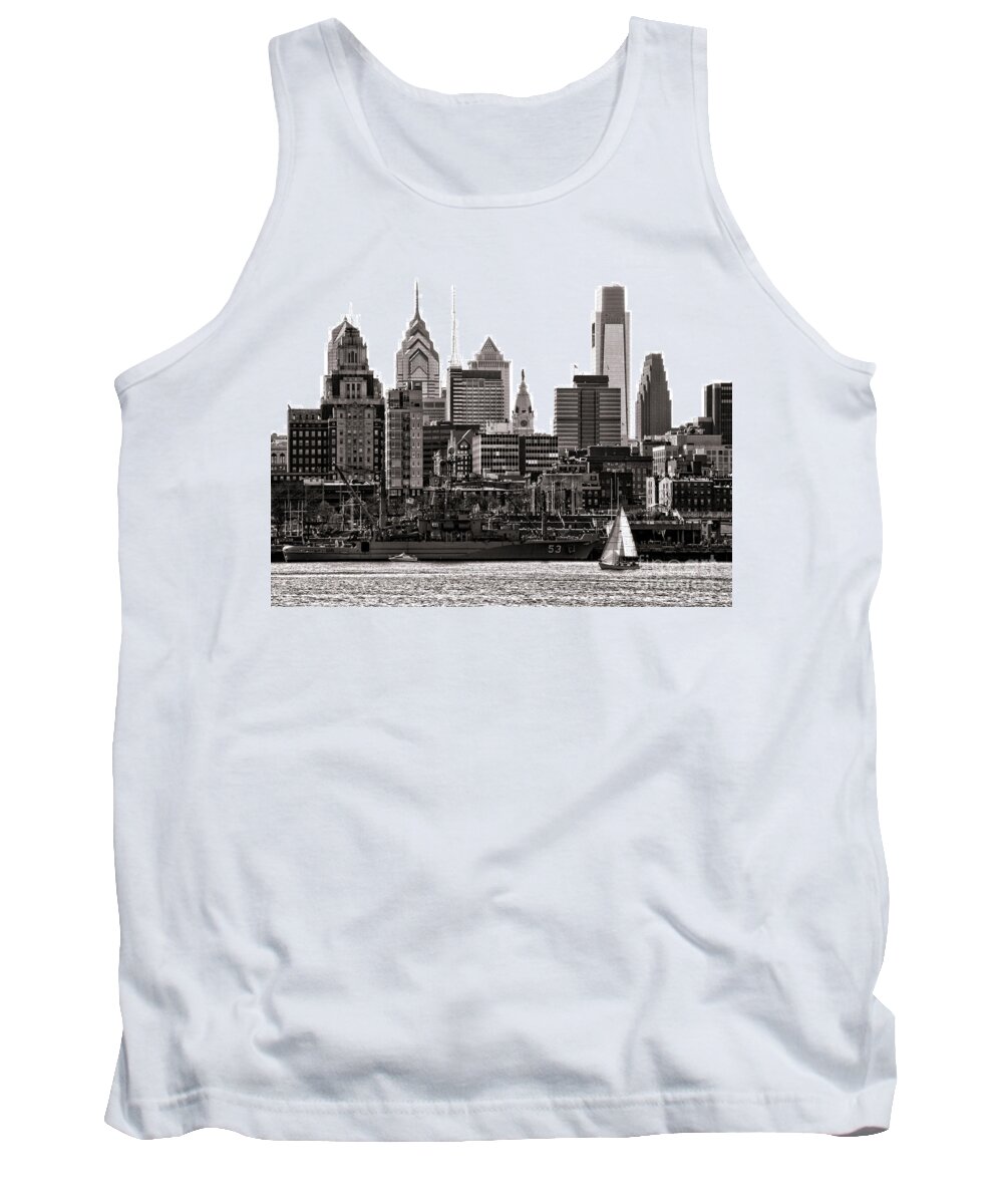 Philadelphia Tank Top featuring the photograph Center City Philadelphia by Olivier Le Queinec