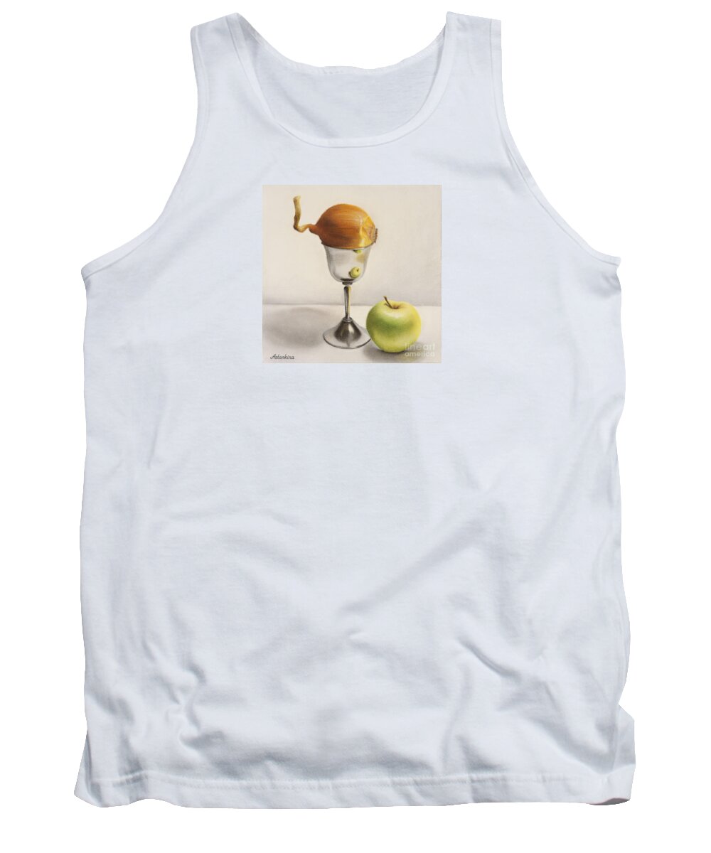 Still Life Prints Paintings Pastels Tank Top featuring the pastel The Union by Natalia Astankina