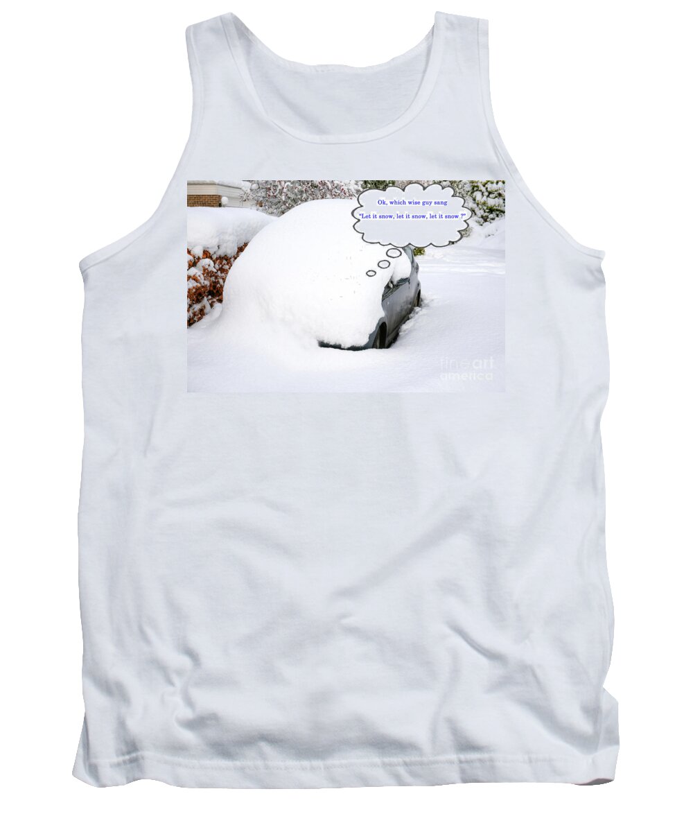 Snow Tank Top featuring the photograph Christmas Card #3 by David Birchall