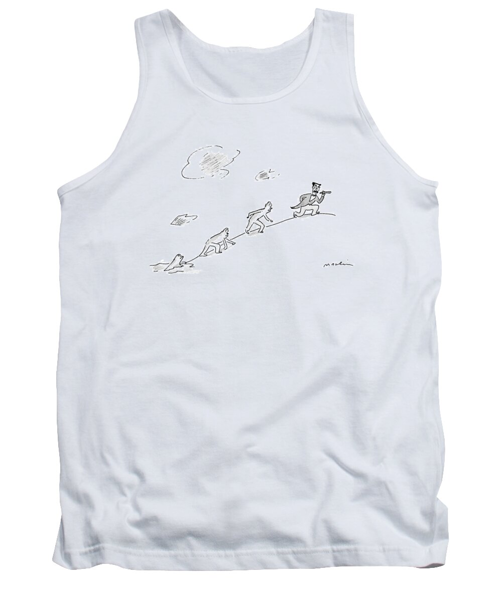 Groucho Marz Tank Top featuring the drawing New Yorker February 25th, 2008 by Michael Maslin