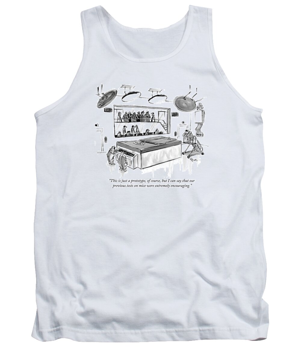Mousetrap Tank Top featuring the drawing This Is Just A Prototype by Lee Lorenz