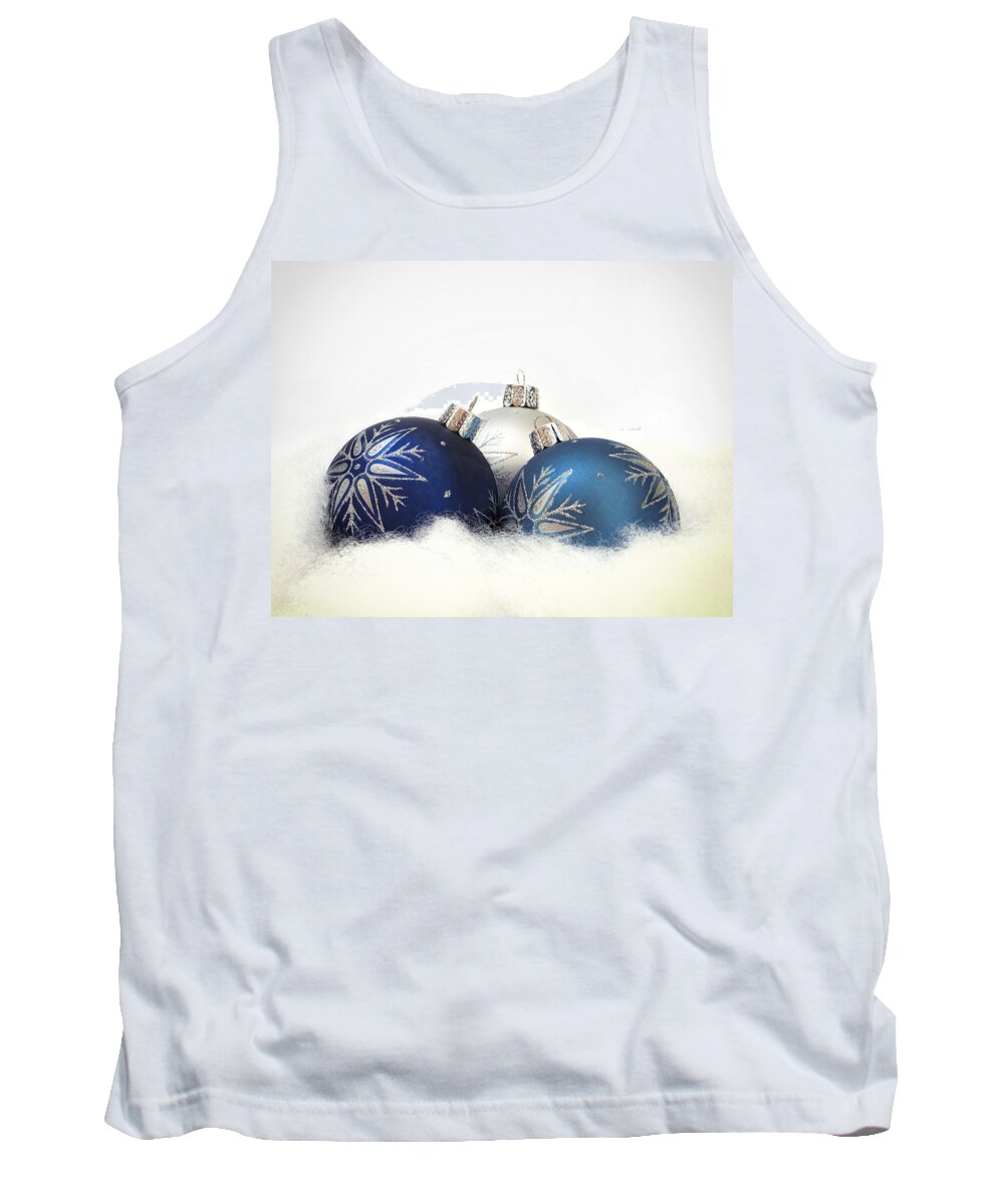 Christmas Tank Top featuring the photograph A Blue Christmas by Andrew Soundarajan