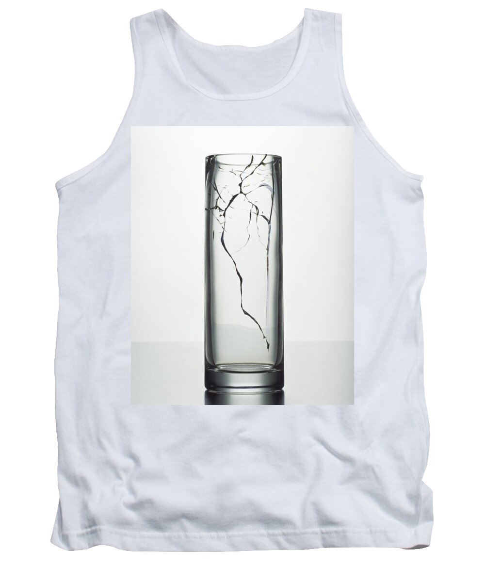 Vase Tank Top featuring the photograph A Cracked Vase by Romulo Yanes