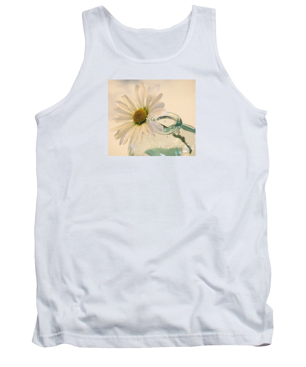 Daisies Tank Top featuring the photograph A Daisy A Day by Angela Davies