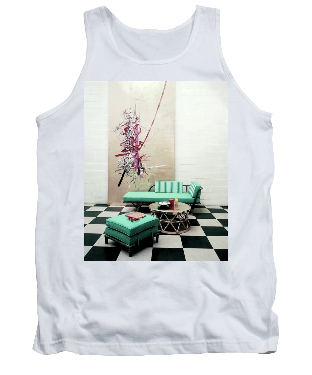 Furniture Tank Top featuring the photograph A Lanai Room With Ficks Reed Co Furniture by Richard Jeffery