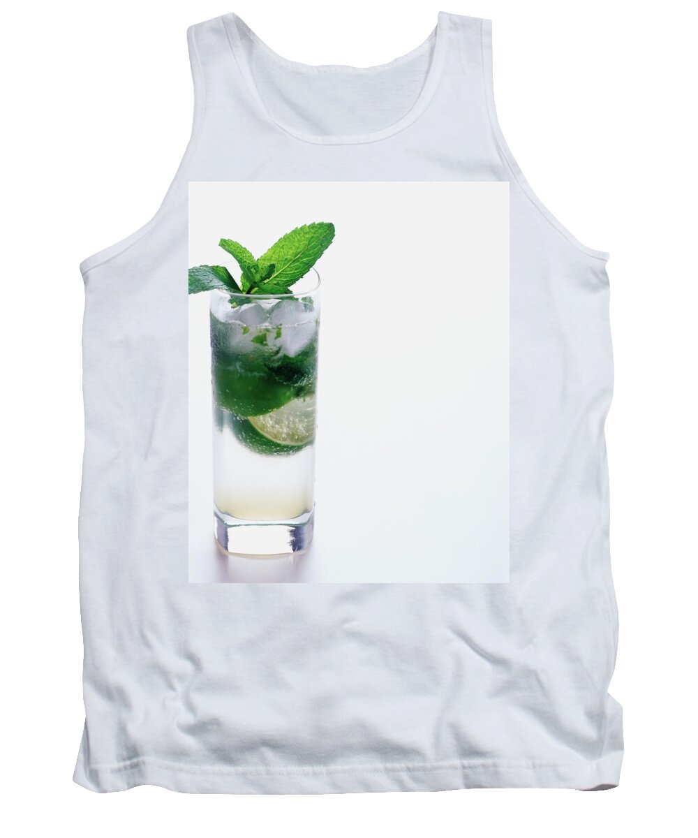 Beverage Tank Top featuring the photograph A Sloppy Joe's Mojito by Romulo Yanes