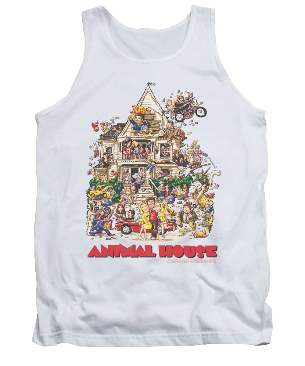 Animal House Tank Top featuring the digital art Animal House - Poster Art by Brand A