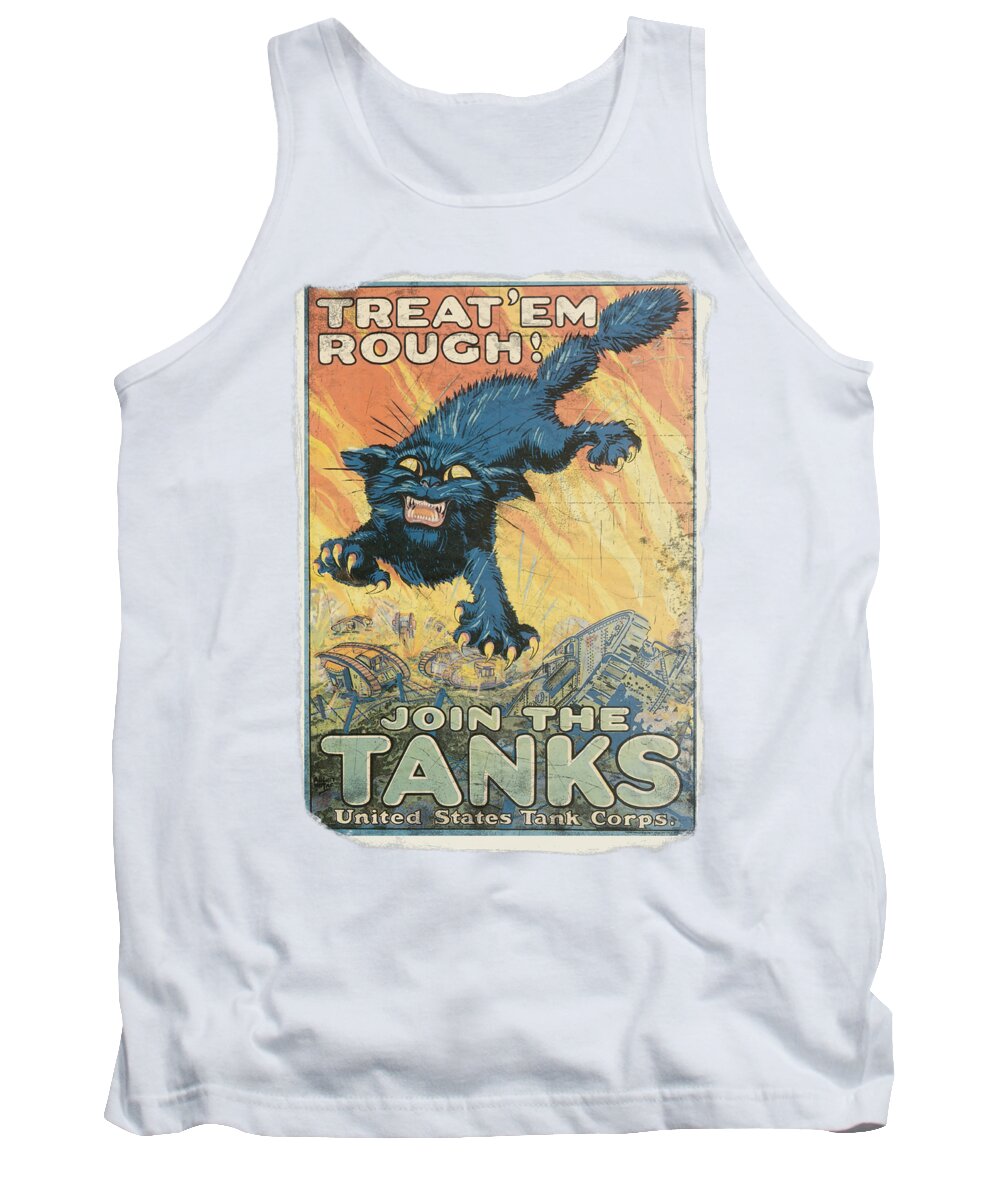  Tank Top featuring the digital art Army - Treat Em Rough by Brand A