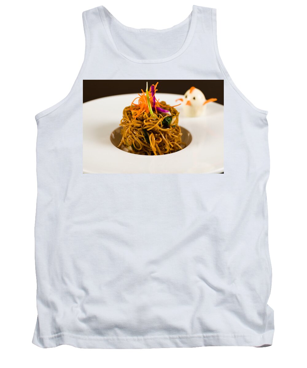 Asian Tank Top featuring the photograph Asian Noodles by Raul Rodriguez