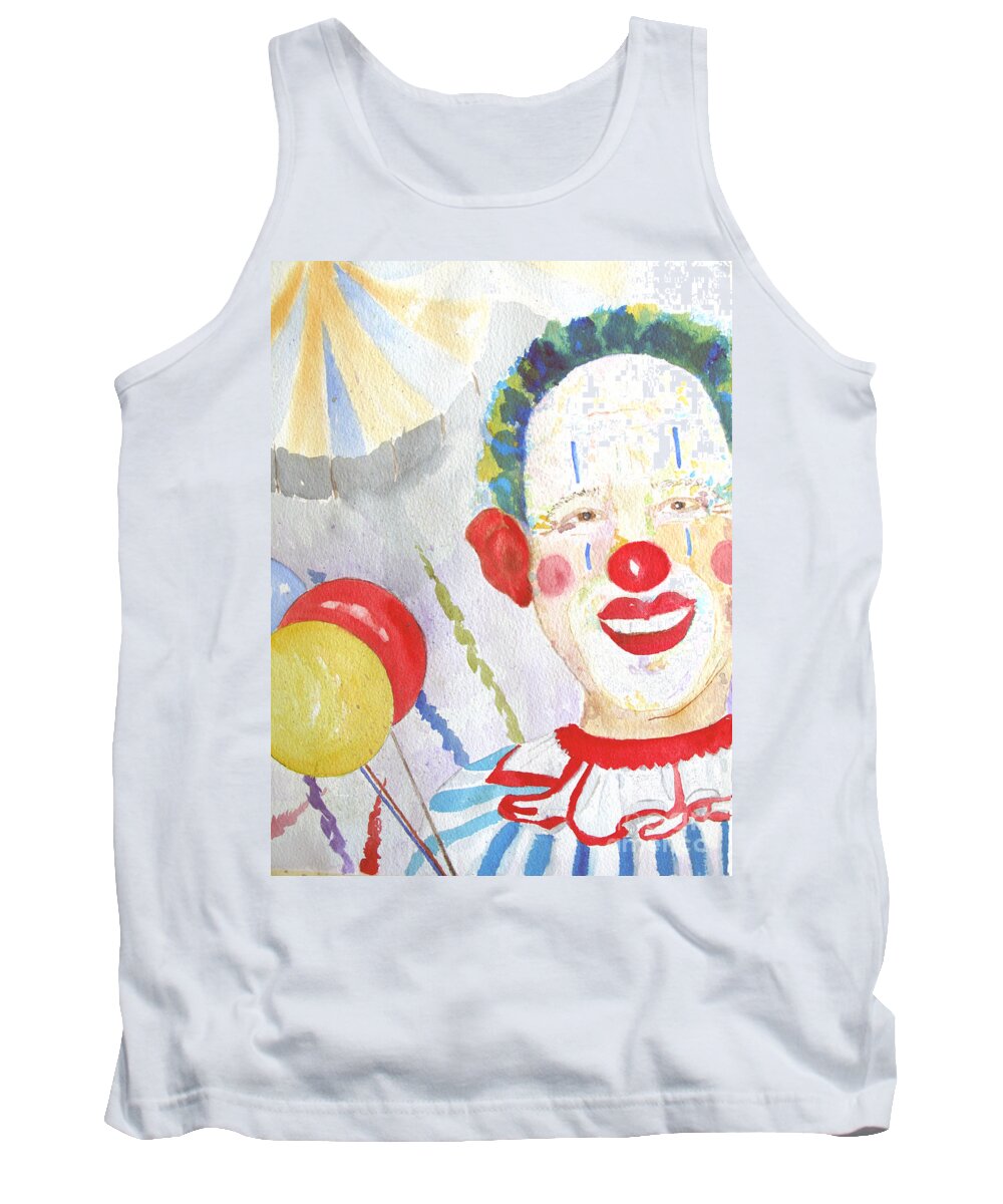 Circus Tank Top featuring the painting At the Circus by Sandy McIntire