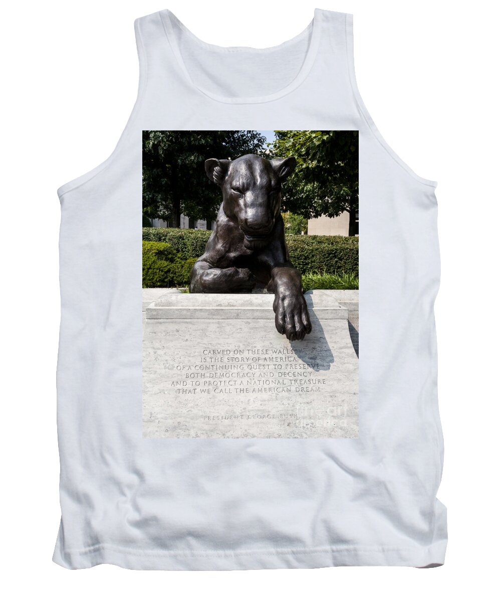 Commemorate Tank Top featuring the photograph At the National Law Enforcement Officers Memorial in Washington DC by William Kuta