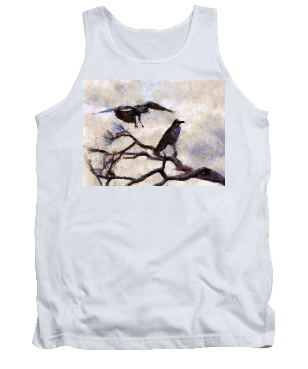 Murder Tank Top featuring the digital art Attempted Murder by Frances Miller