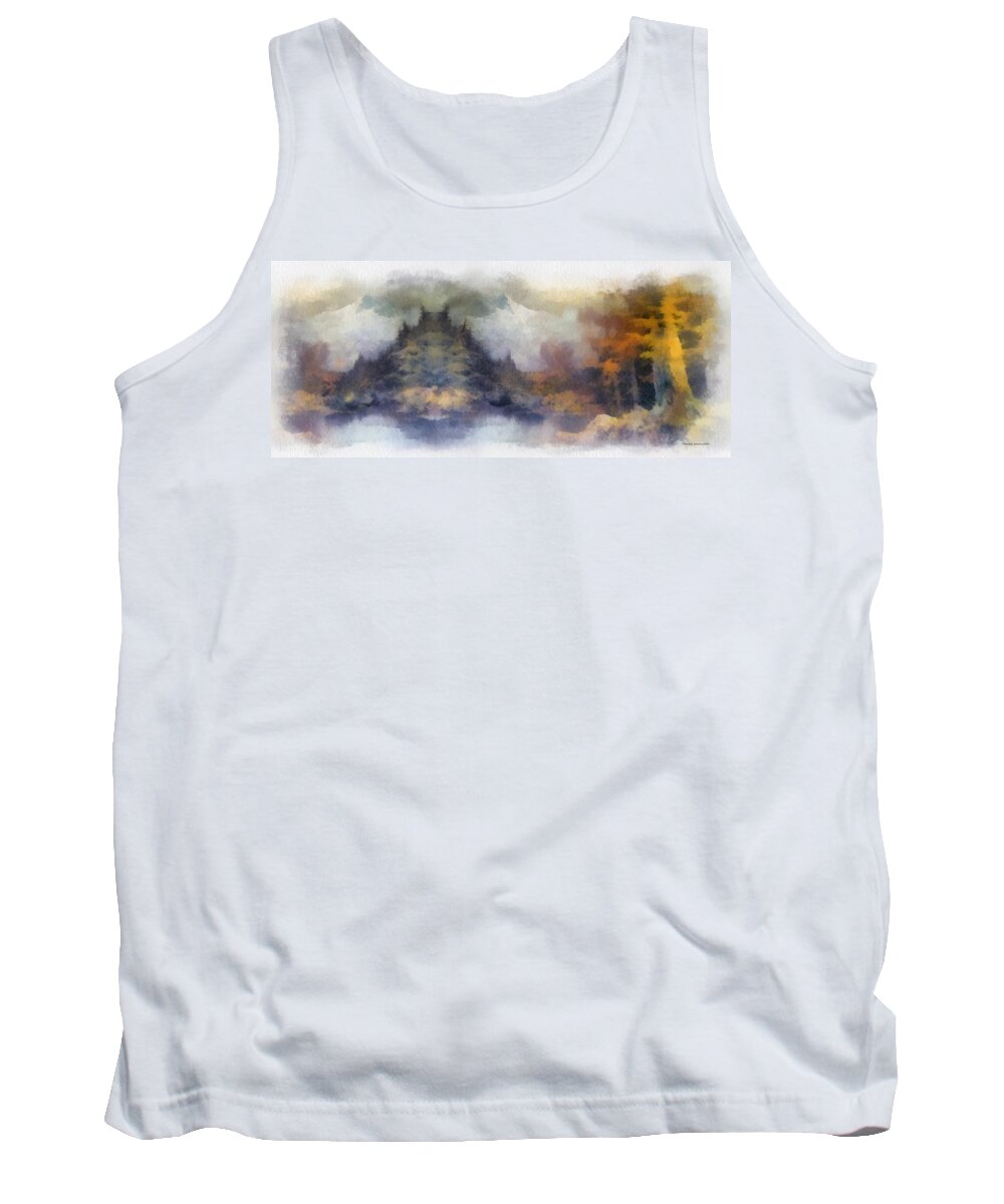 Autumn Tank Top featuring the photograph Autumn In The USA Photo Art by Thomas Woolworth