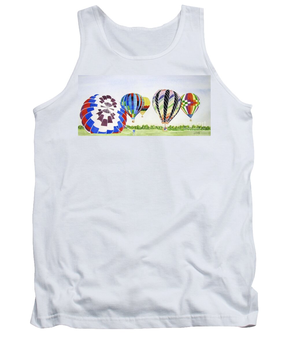 Balloons Tank Top featuring the painting Balloons by Carol Flagg